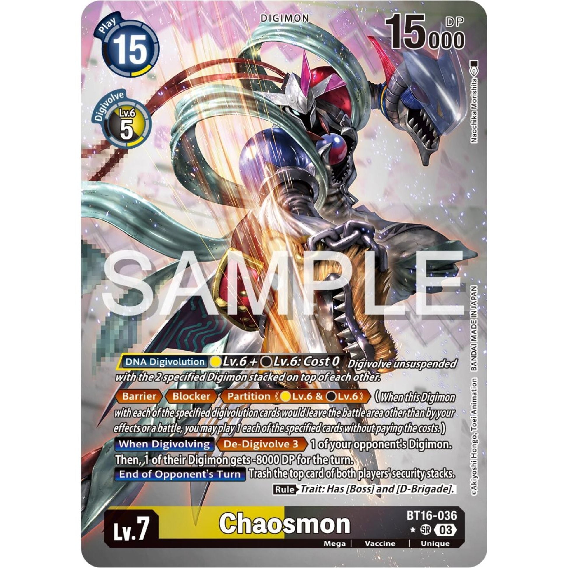 Image for Chaosmon (Alternate Art) (BT16-036 SR) (BT16) - Digimon Card Game
