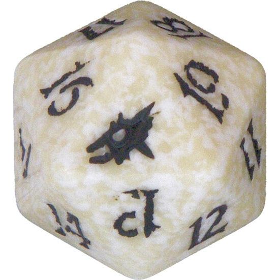 Image for Scourge Spindown Die - White - Life Counters