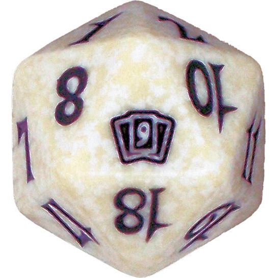 Image for 9th Edition Spindown Die - White - Life Counters