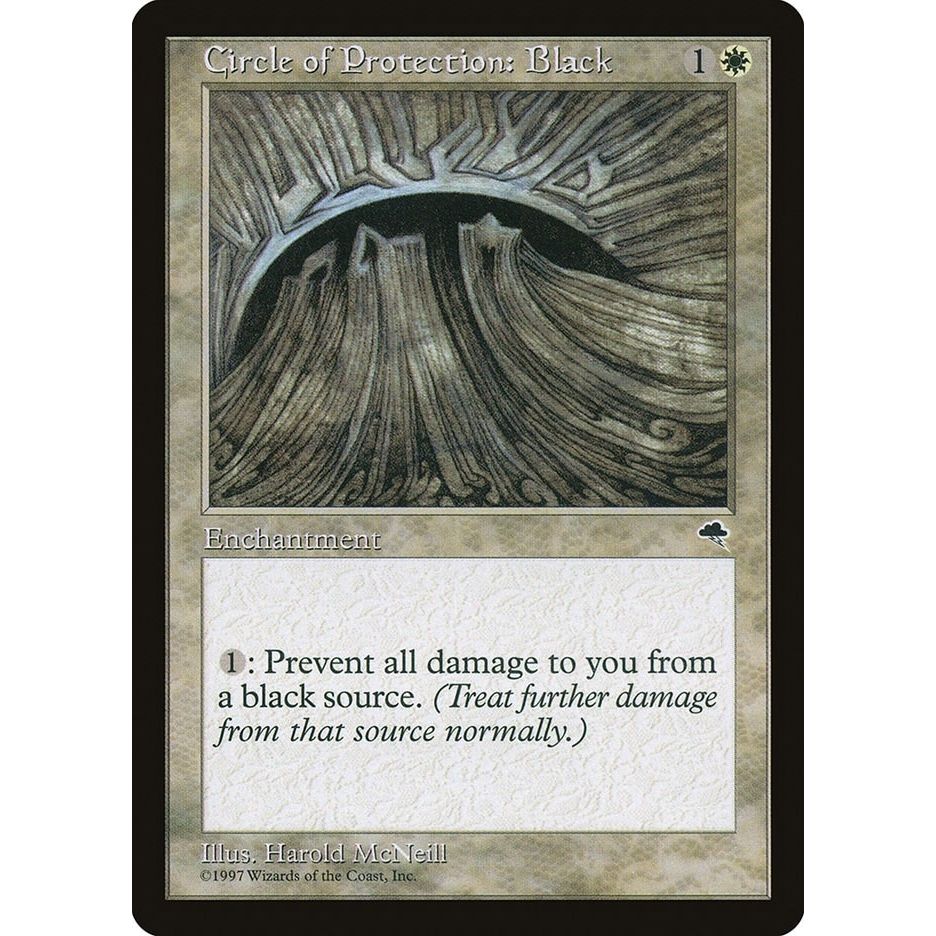 Image for Circle of Protection: Black (8) (TMP) - Magic: The Gathering