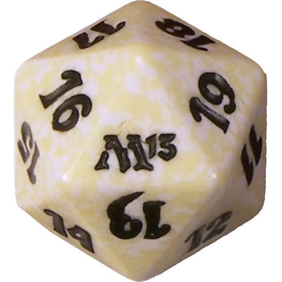 Image for Magic 2013 (M13) Spindown Die - White - Life Counters