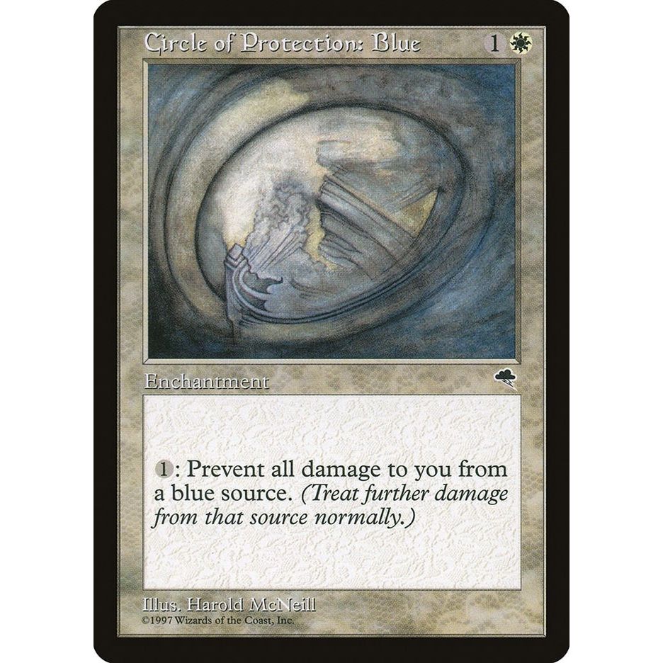 Image for Circle of Protection: Blue (9) (TMP) - Magic: The Gathering
