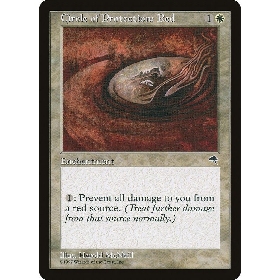 Image for Circle of Protection: Red (11) (TMP) - Magic: The Gathering