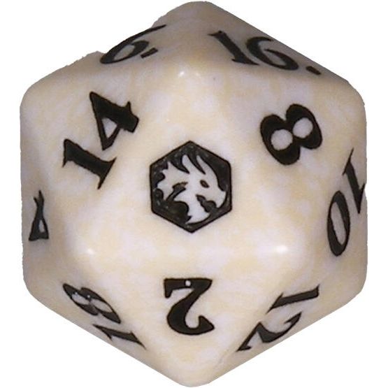 Image for Adventures in the Forgotten Realms Spindown Die - White - Life Counters