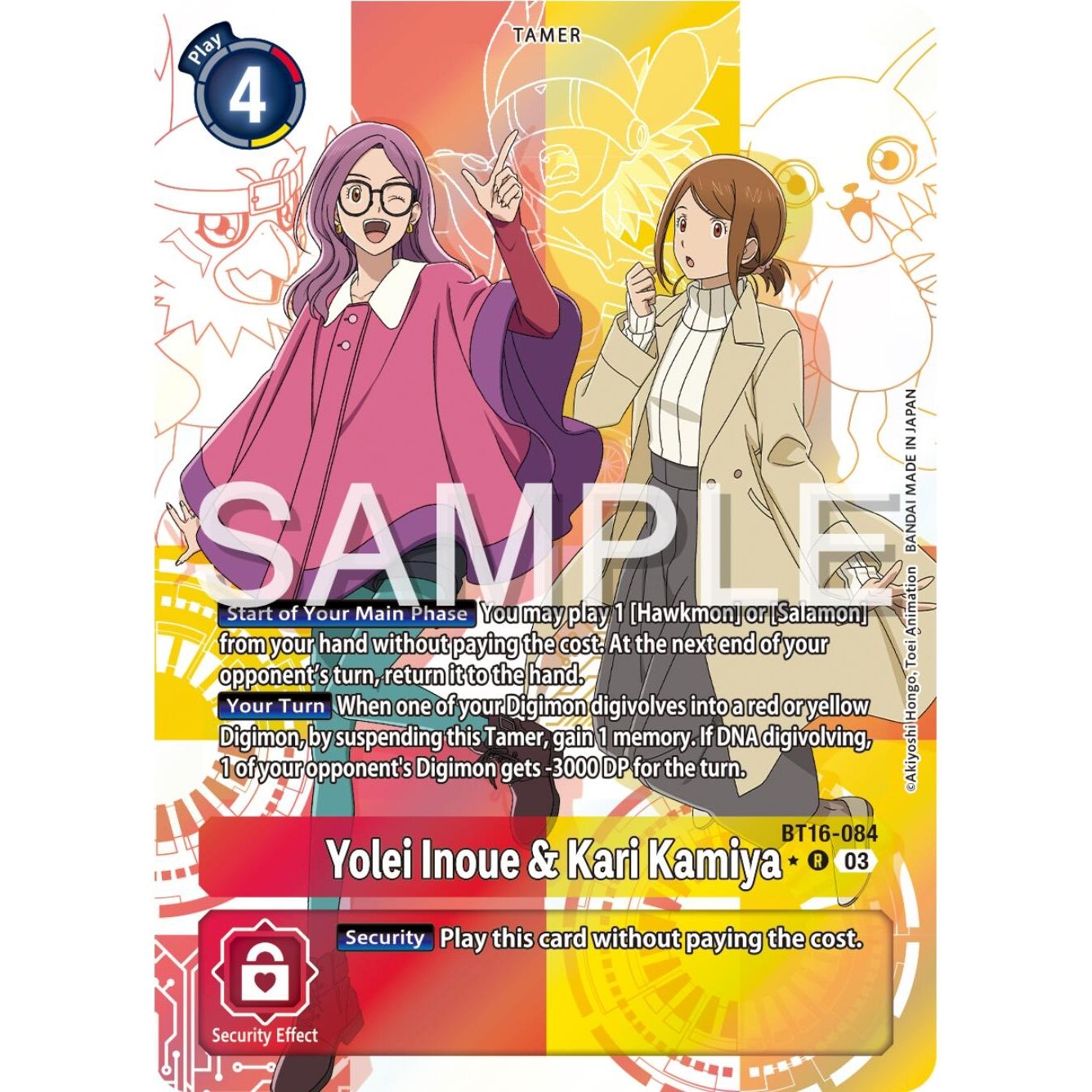Image for Yolei Inoue & Kari Kamiya (Alternate Art) (BT16-084 R) (BT16) - Digimon Card Game