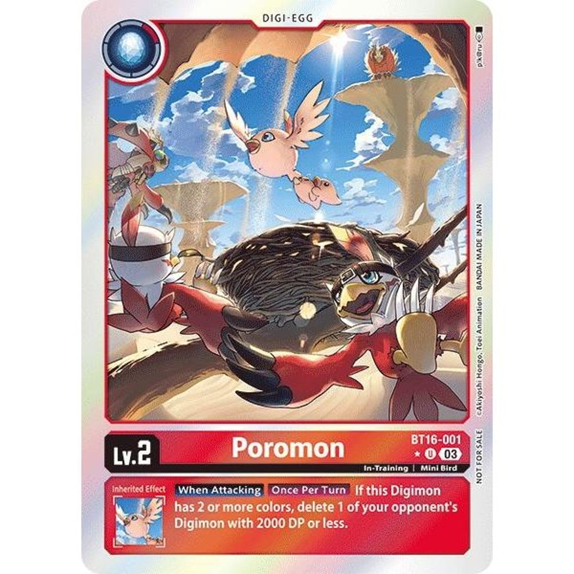 Image for Poromon (Box Promotion Pack: Beginning Observer) (BT16-001 U) (BT16) - Digimon Card Game