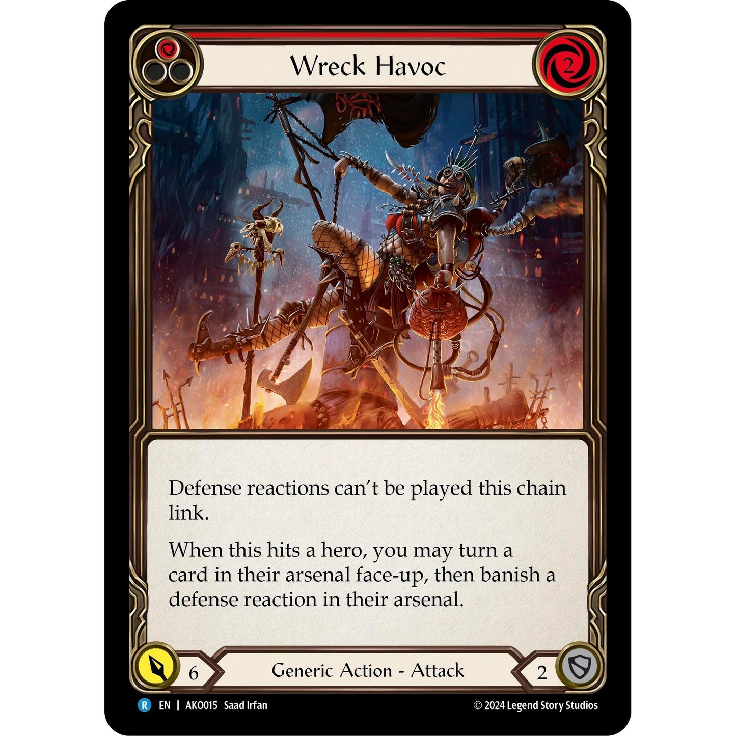 Image for Wreck Havoc (Red) (AKO015) - Flesh and Blood TCG