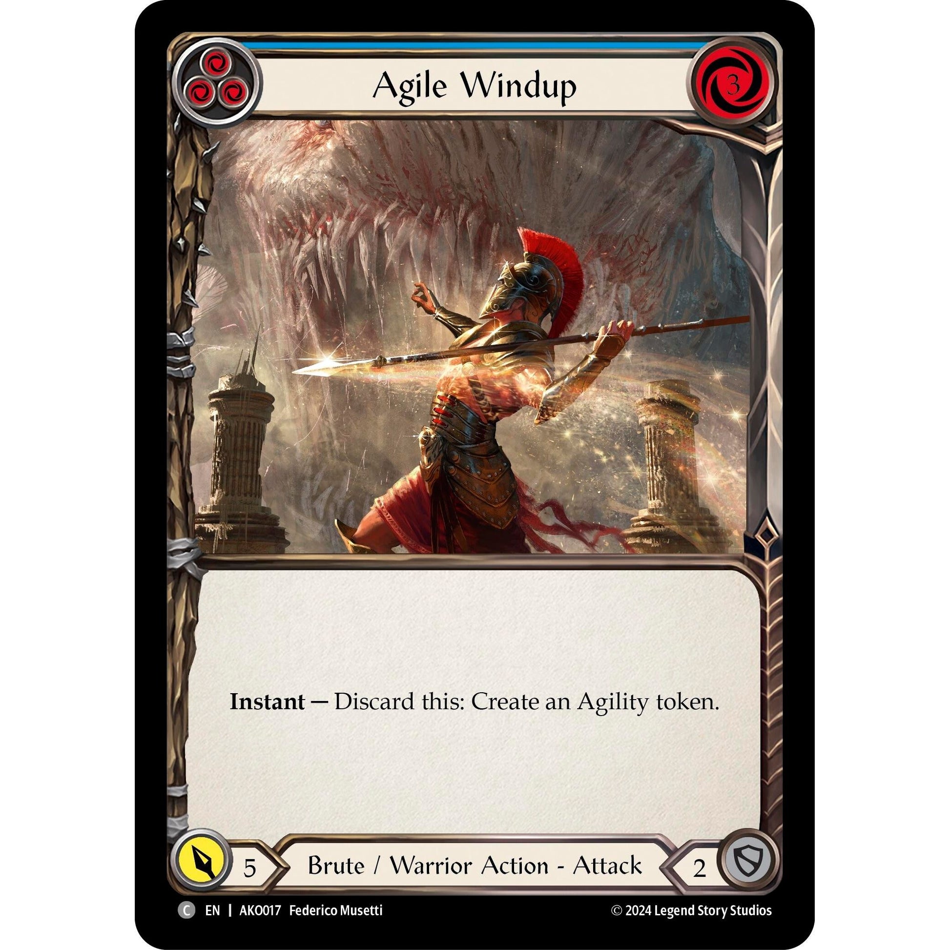 Image for Agile Windup (Blue) (AKO017) - Flesh and Blood TCG