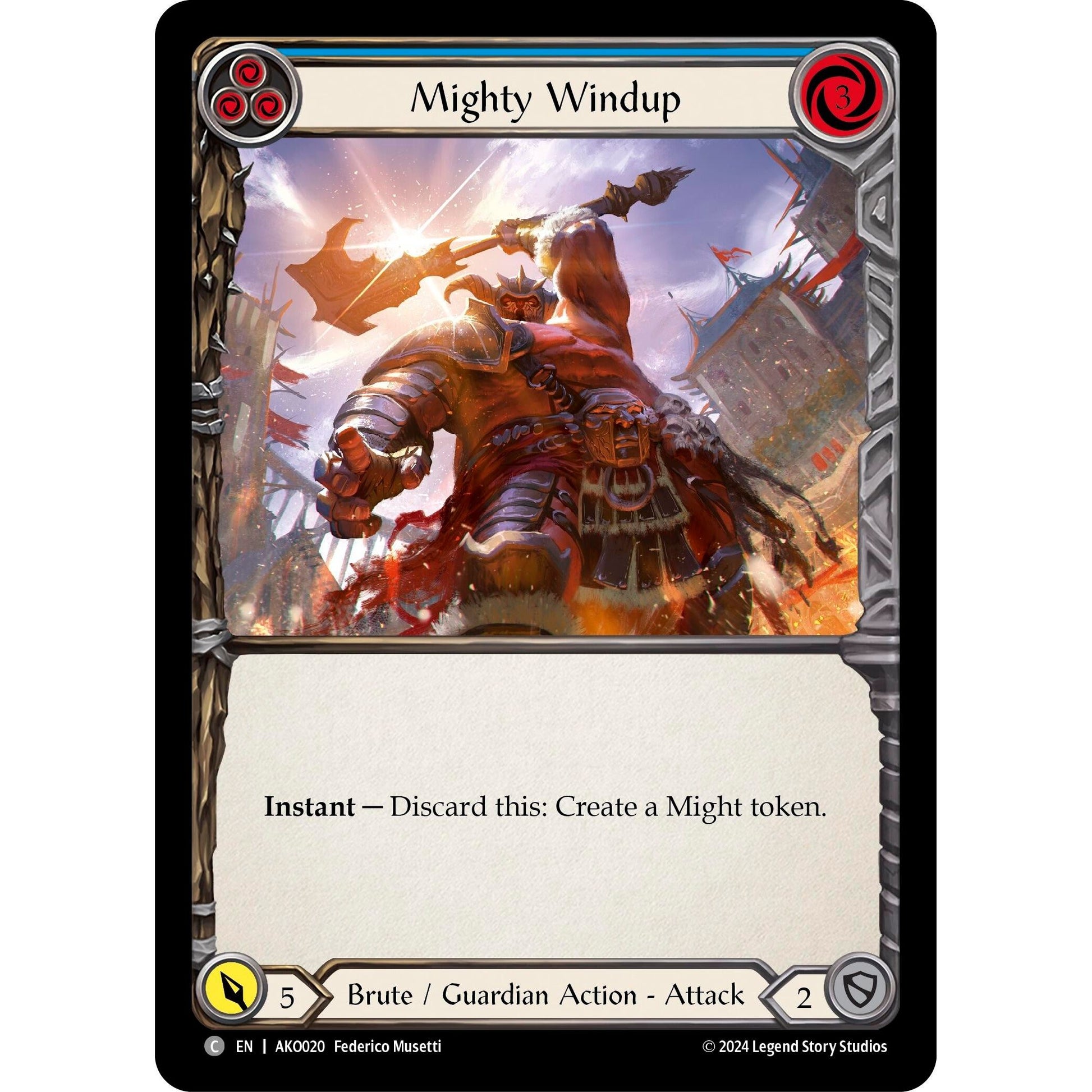 Image for Mighty Windup (Blue) (AKO020) - Flesh and Blood TCG