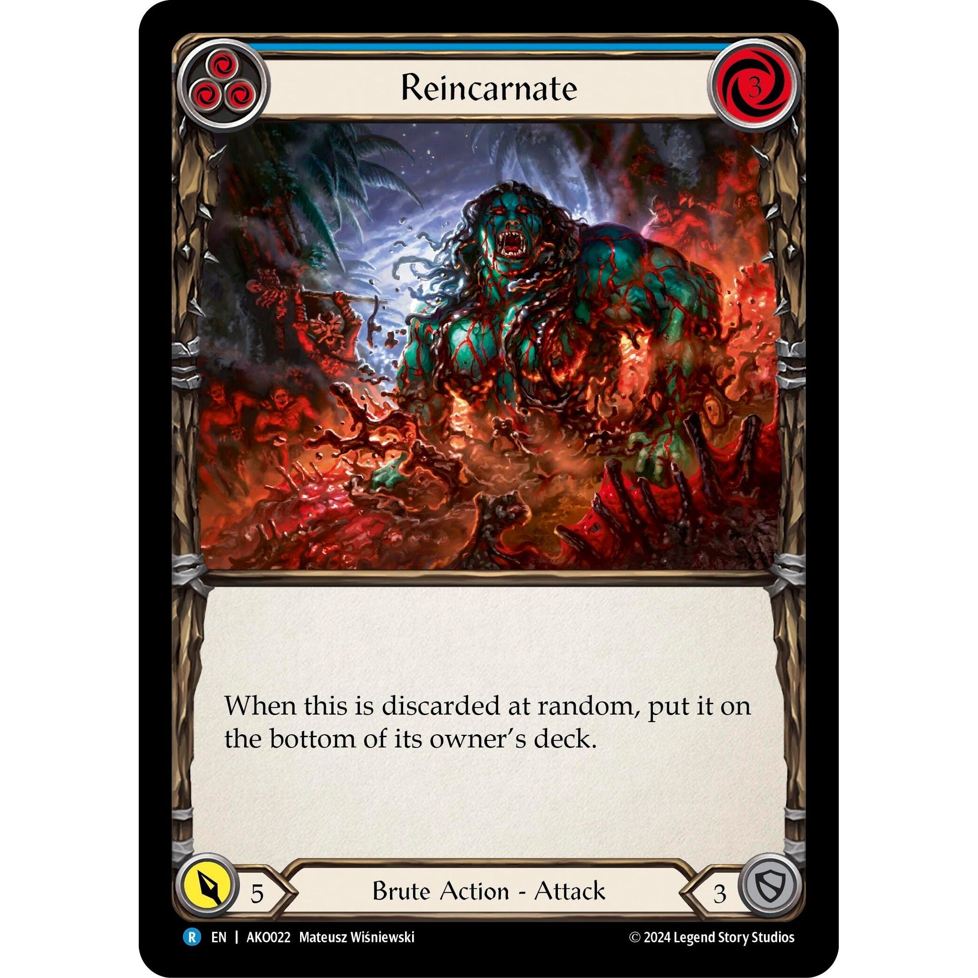 Image for Reincarnate (Blue) (AKO022) - Flesh and Blood TCG