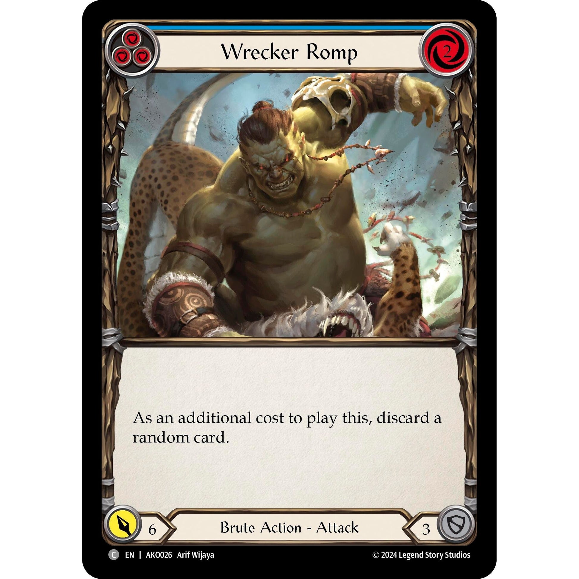 Image for Wrecker Romp (Blue) (AKO026) - Flesh and Blood TCG