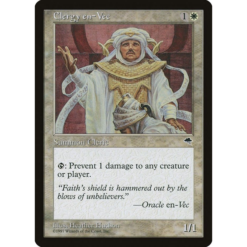 Image for Clergy en-Vec (14) (TMP) - Magic: The Gathering