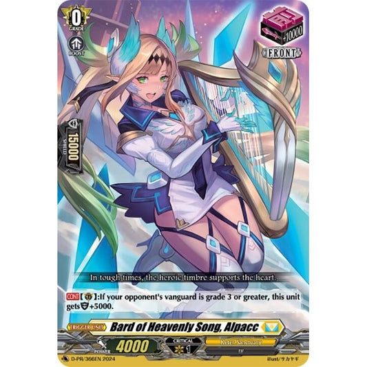 Image for Bard of Heavenly Song, Alpacc (D-PR/366EN) (D-PR) - Cardfight Vanguard
