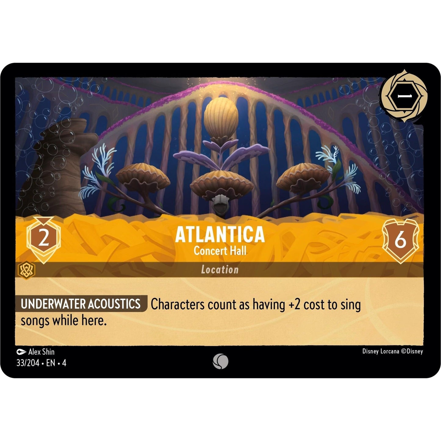 Image for Atlantica - Concert Hall (33/204) (4) - Disney Lorcana