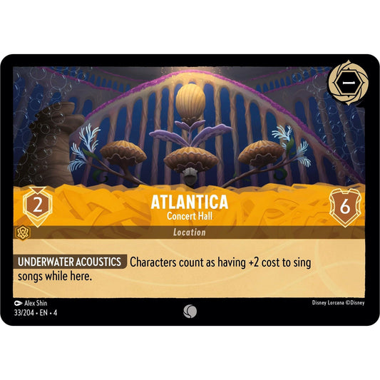 Image for Atlantica - Concert Hall (33/204) (4) - Disney Lorcana