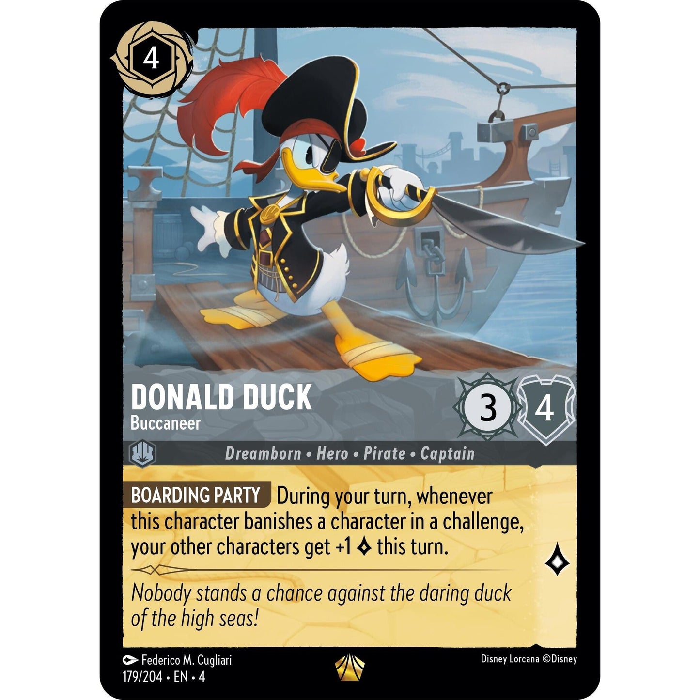 Image for Donald Duck - Buccaneer (179/204) (4) - Disney Lorcana
