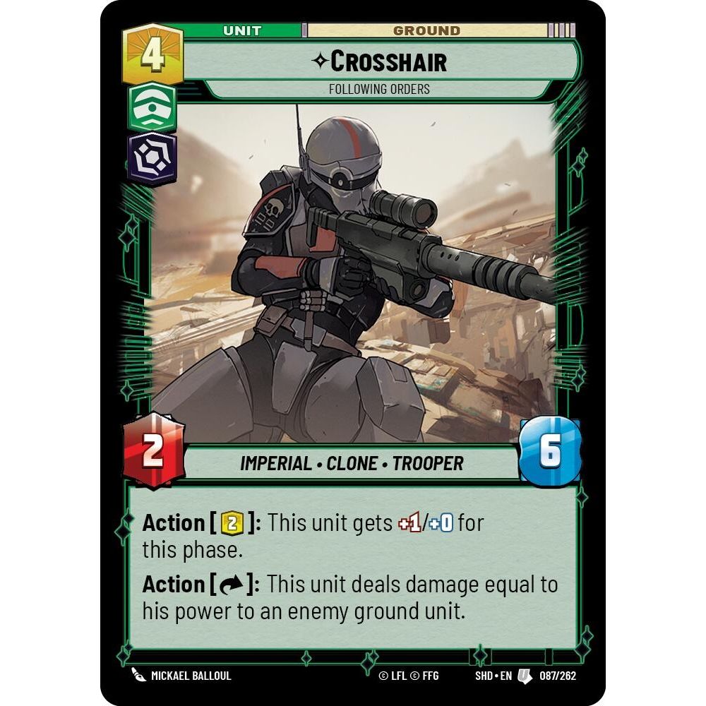 Image for Crosshair - Following Orders (087/262) (SHD) - Star Wars: Unlimited
