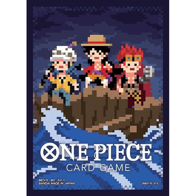 Image for One Piece Card Game Official Sleeves: Assortment 6 - The Three Captains (Pixel Art) (70-Pack) - Card Sleeves