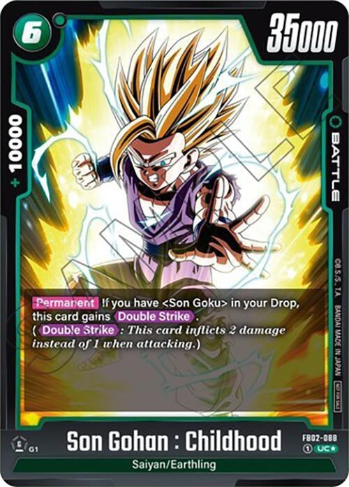Image for Son Gohan : Childhood - FB02-088 (Tournament Pack 02) (FB02-088) (DBSFW_TPR) - Dragon Ball Super: Fusion World