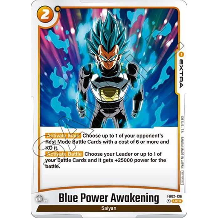 Image for Blue Power Awakening - FB02-136 (Tournament Pack 02) (FB02-136) (DBSFW_TPR) - Dragon Ball Super: Fusion World