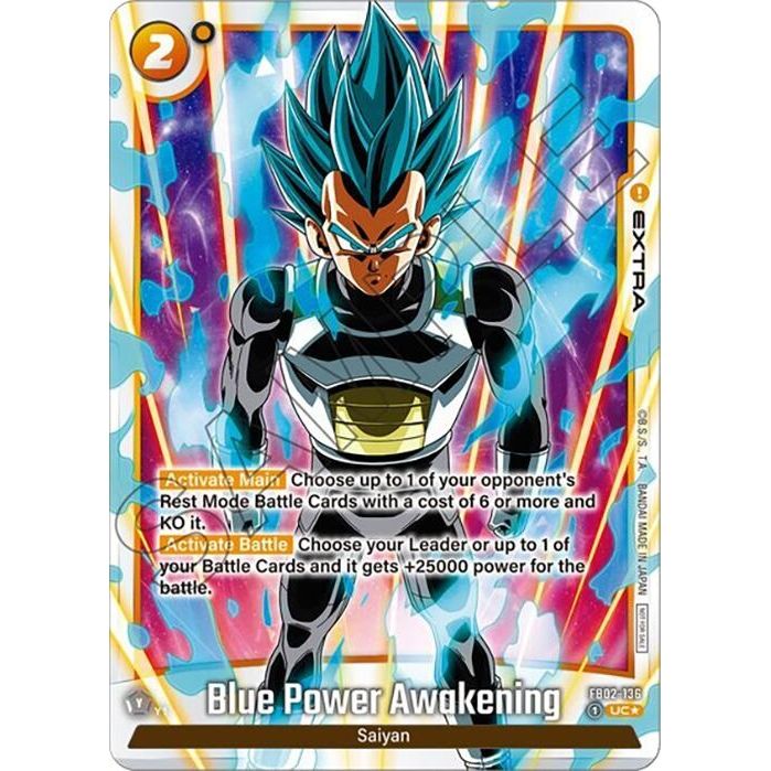 Image for Blue Power Awakening - FB02-136 (Tournament Pack -Winner- 02) (FB02-136) (DBSFW_TPR) - Dragon Ball Super: Fusion World