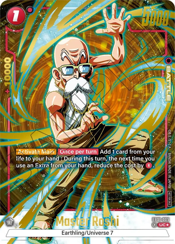 Image for Master Roshi - FB01-005 (Championship Pack 01) (Gold) (FB01-005) (DBSFW_TPR) - Dragon Ball Super: Fusion World