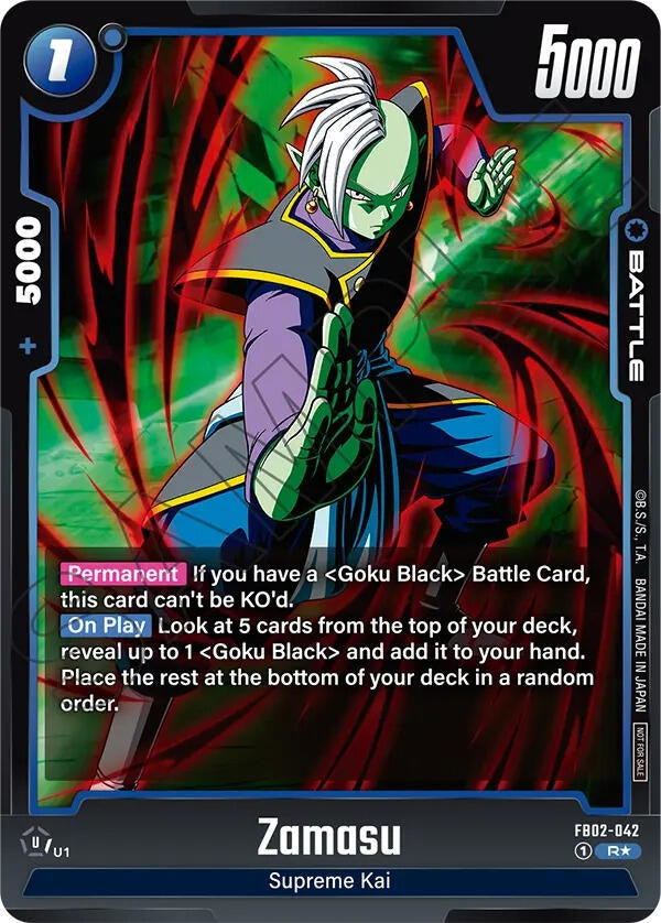 Image for Zamasu - FB02-042 (Championship Pack 01) (FB02-042) (DBSFW_TPR) - Dragon Ball Super: Fusion World