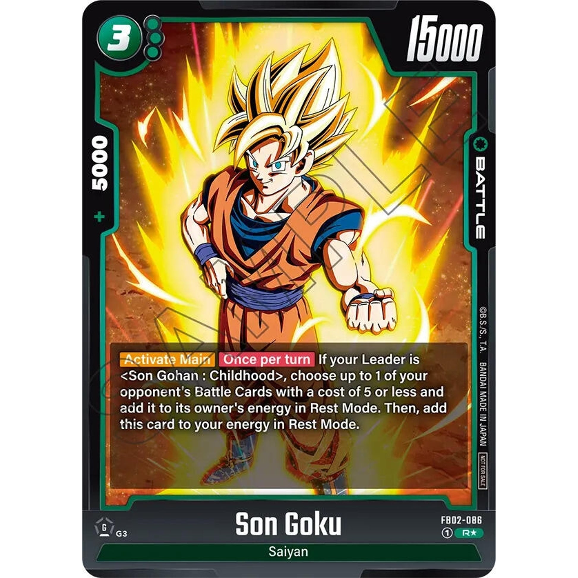 Image for Son Goku - FB02-086 (Championship Pack 01) (FB02-086) (DBSFW_TPR) - Dragon Ball Super: Fusion World