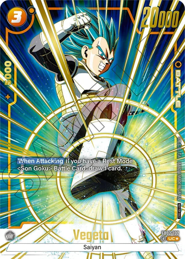 Image for Vegeta - FB02-132 (Championship Pack 01) (Gold) (FB02-132) (DBSFW_TPR) - Dragon Ball Super: Fusion World