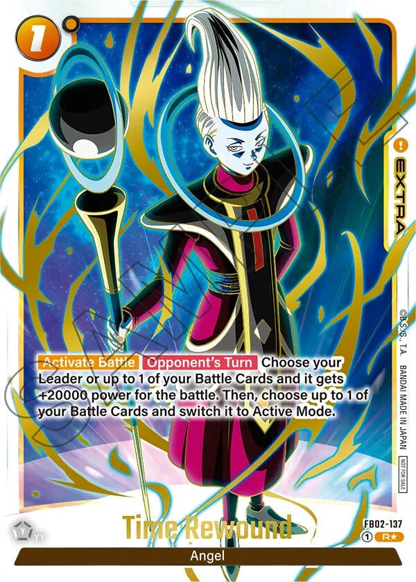 Image for Time Rewound - FB02-137 (Championship Pack 01) (Gold) (FB02-137) (DBSFW_TPR) - Dragon Ball Super: Fusion World