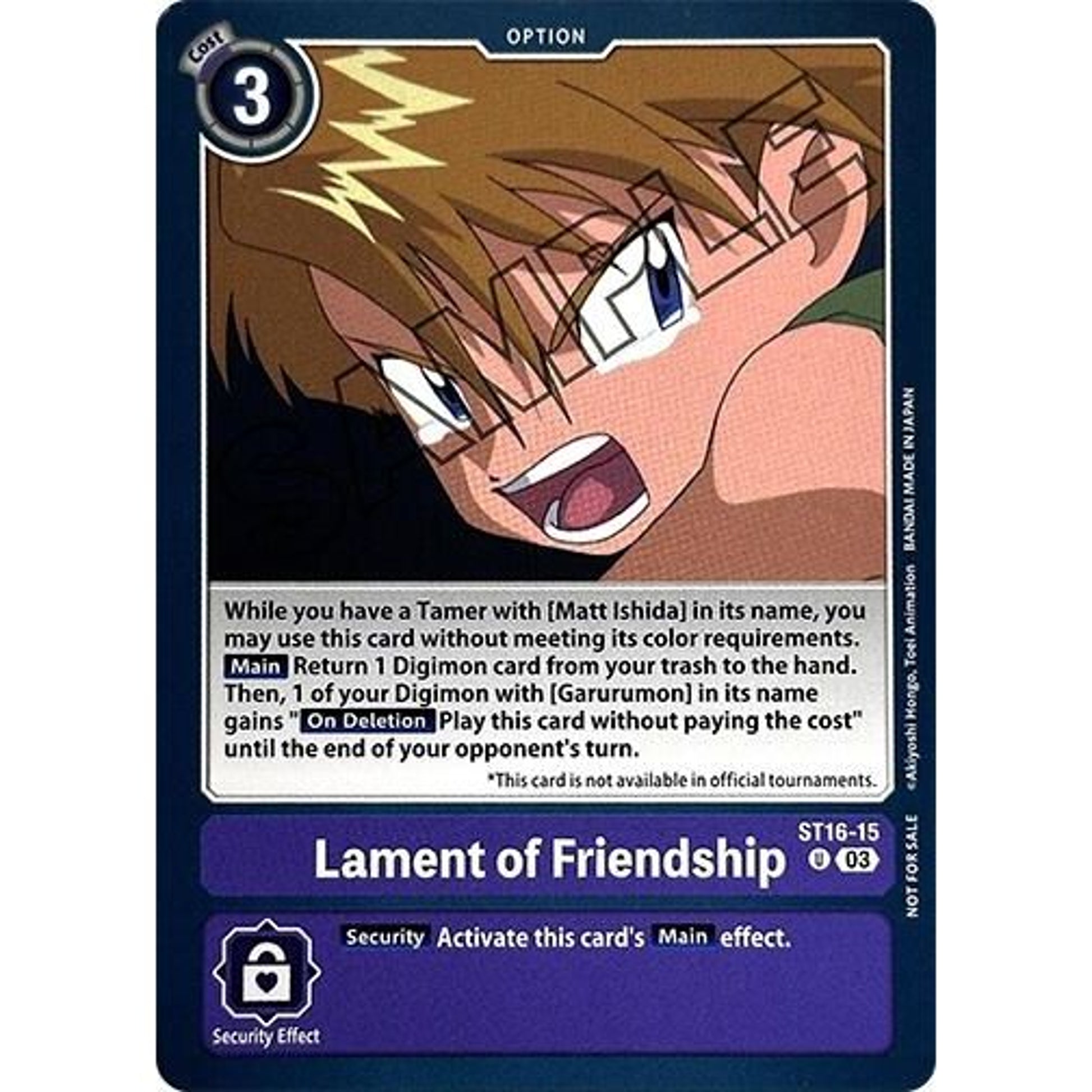 Image for Lament of Friendship (Demo Deck Exclusive) (ST16-15 U) (DEMO) - Digimon Card Game