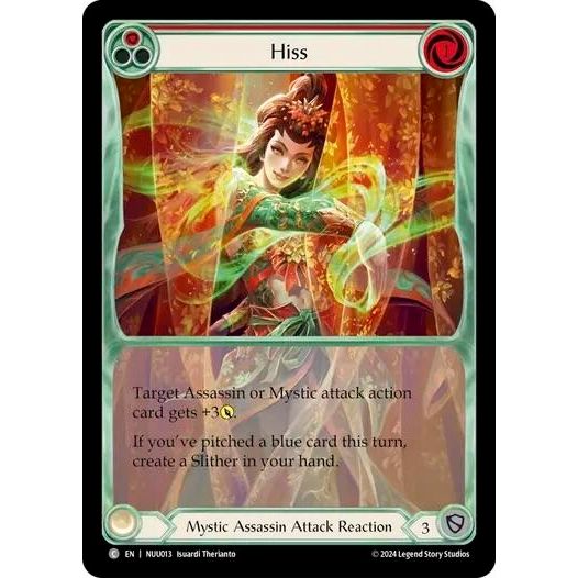 Image for Hiss (Red) (NUU013) - Flesh and Blood TCG