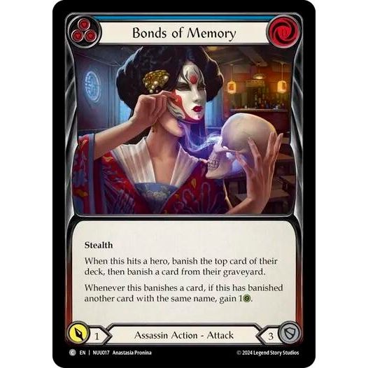 Image for Bonds of Memory (Blue) (NUU017) - Flesh and Blood TCG