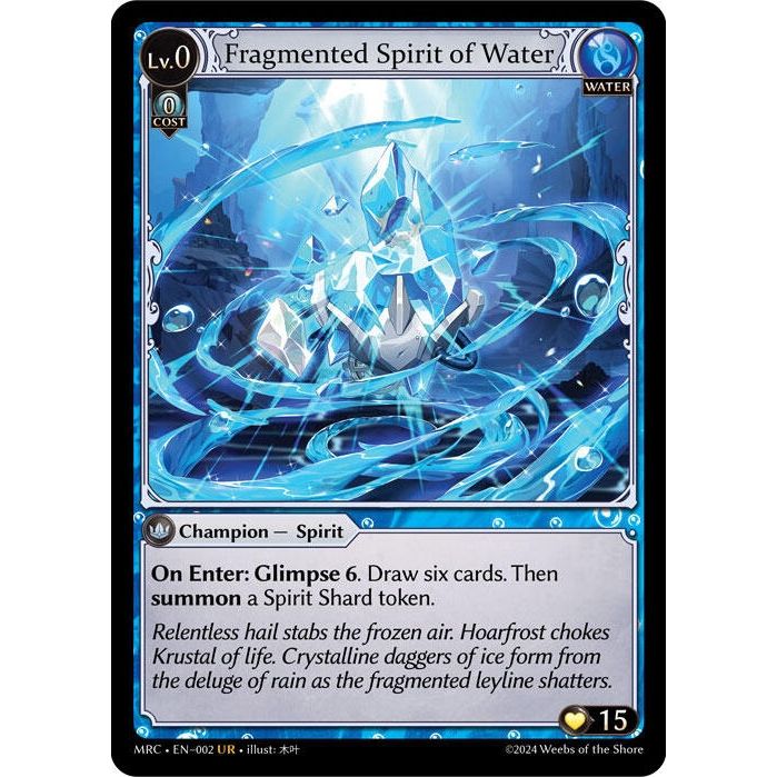 Image for Fragmented Spirit of Water (002) (MRC) - Grand Archive TCG