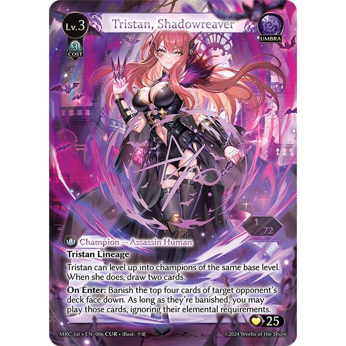 Image for Tristan, Shadowreaver (CUR) (006) (MRC) - Grand Archive TCG