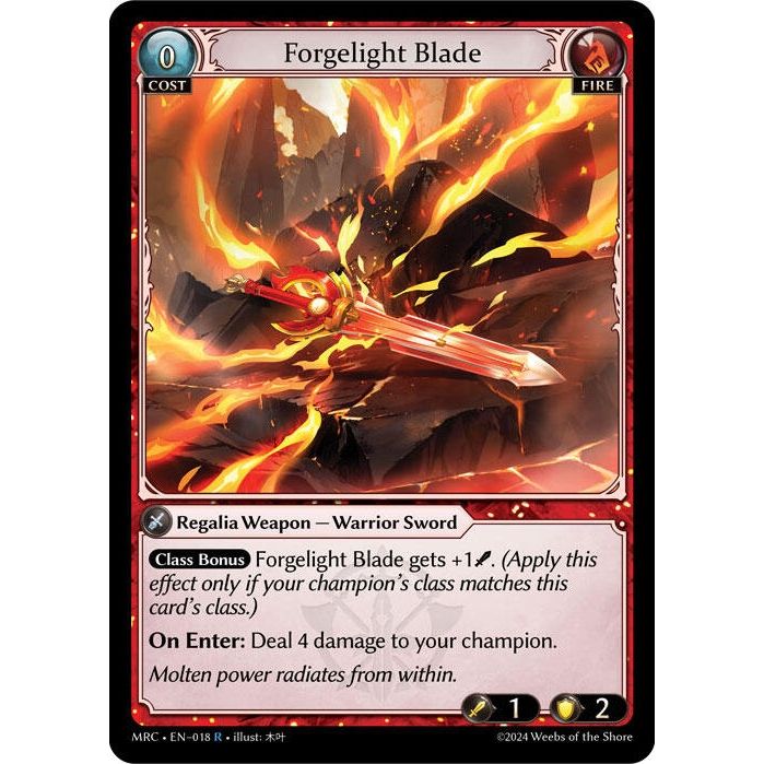 Image for Forgelight Blade (018) (MRC) - Grand Archive TCG