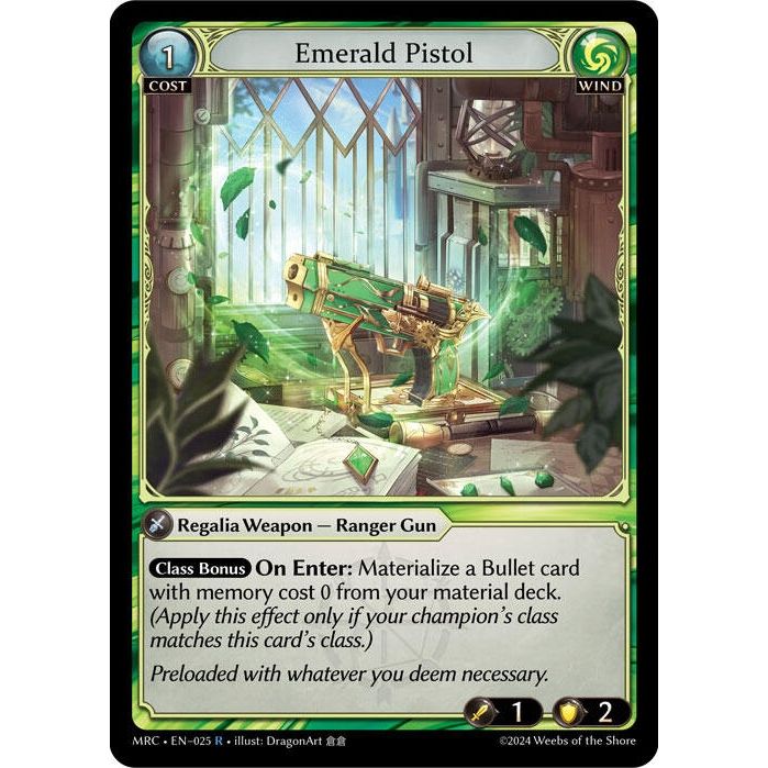Image for Emerald Pistol (025) (MRC) - Grand Archive TCG