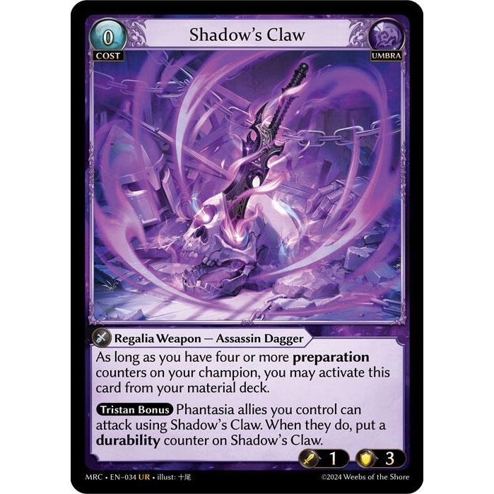 Image for Shadow's Claw (034) (MRC) - Grand Archive TCG
