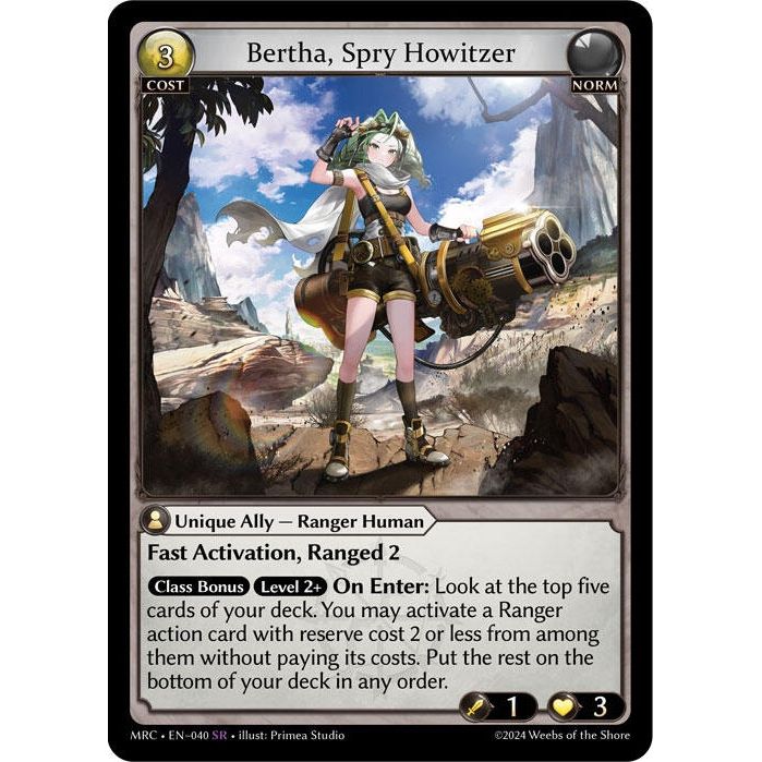 Image for Bertha, Spry Howitzer (040) (MRC) - Grand Archive TCG