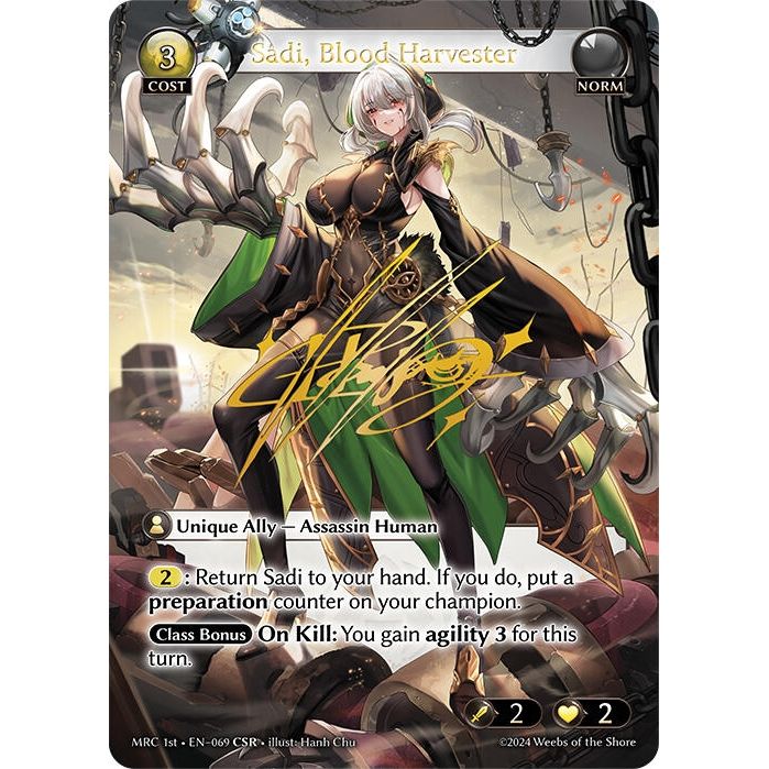 Image for Sadi, Blood Harvester (CSR) (069) (MRC) - Grand Archive TCG