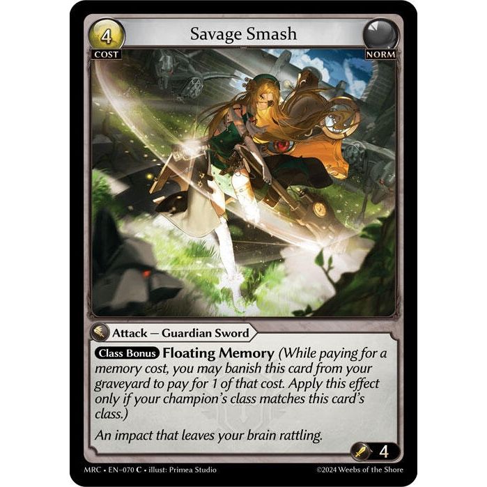 Image for Savage Smash (070) (MRC) - Grand Archive TCG
