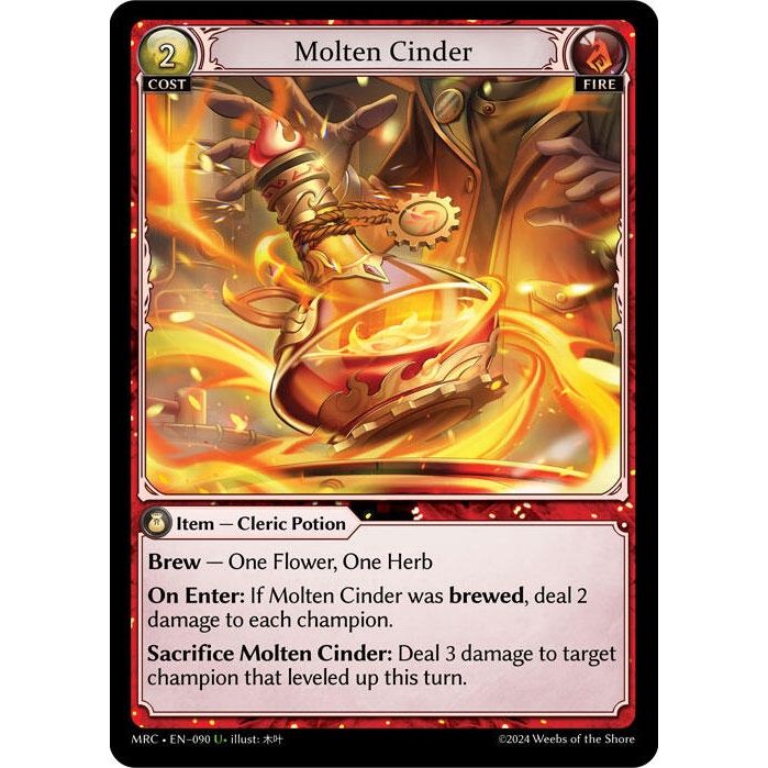 Image for Molten Cinder (090) (MRC) - Grand Archive TCG