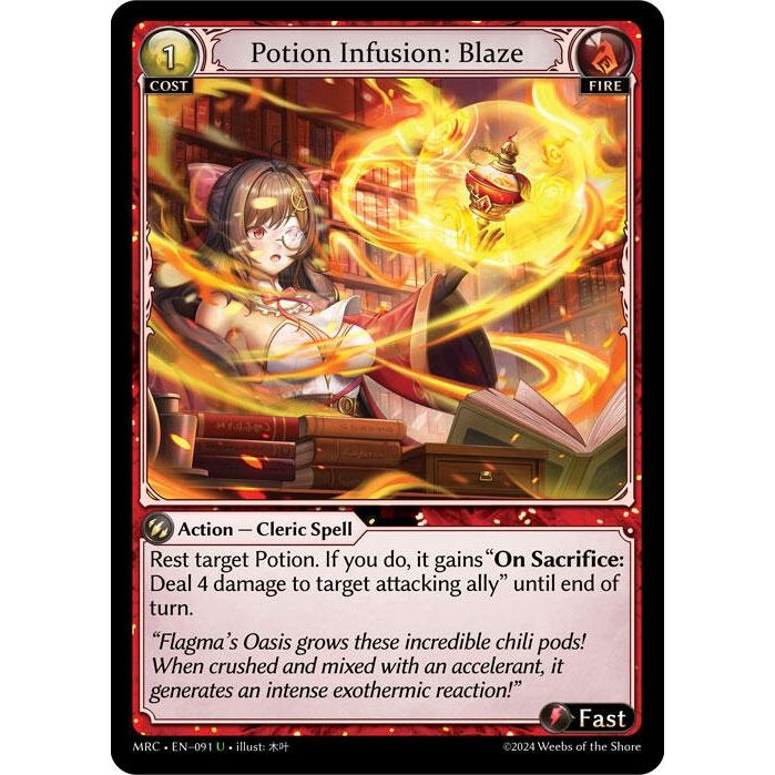 Image for Potion Infusion: Blaze (091) (MRC) - Grand Archive TCG