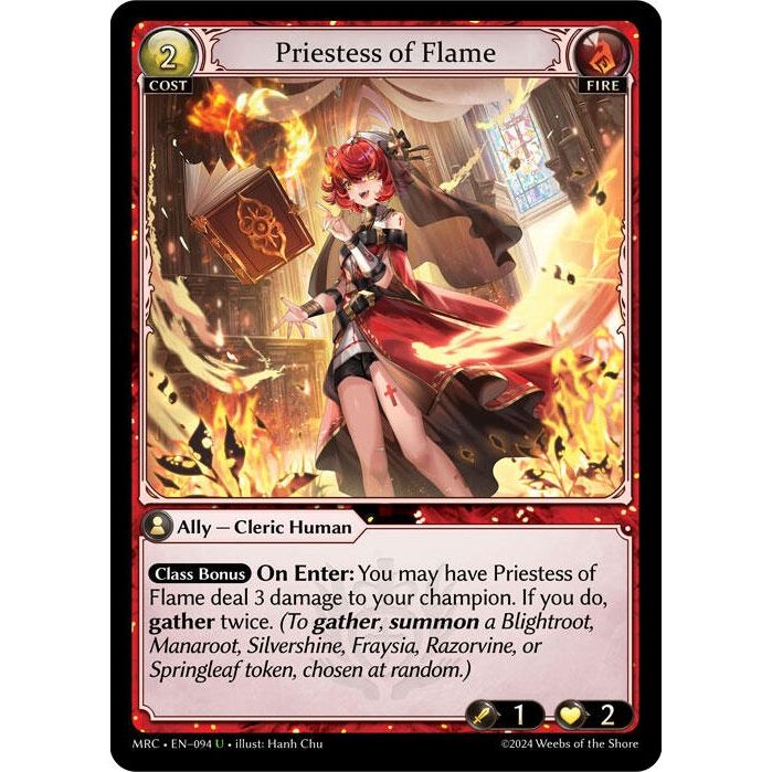 Image for Priestess of Flame (094) (MRC) - Grand Archive TCG