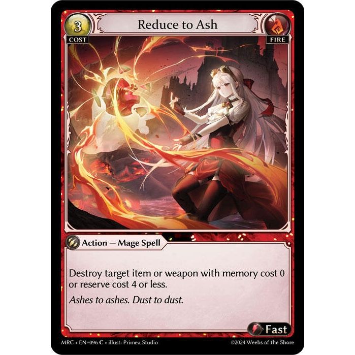 Image for Reduce to Ash (096) (MRC) - Grand Archive TCG