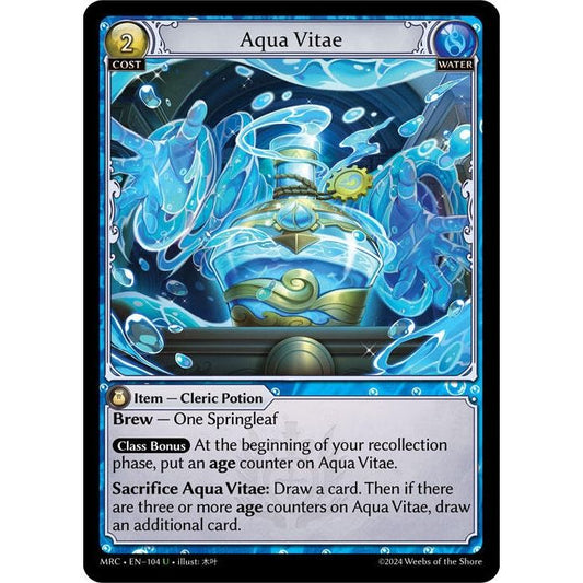 Image for Aqua Vitae (104) (MRC) - Grand Archive TCG