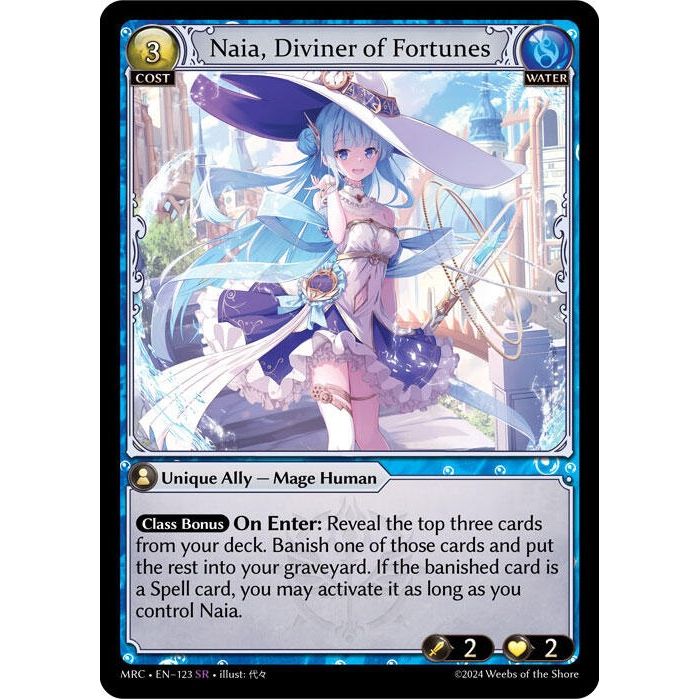 Image for Naia, Diviner of Fortunes (123) (MRC) - Grand Archive TCG