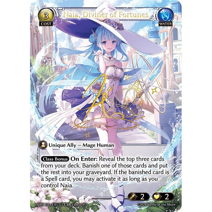 Image for Naia, Diviner of Fortunes (CSR) (123) (MRC) - Grand Archive TCG