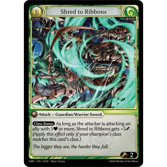 Image for Shred to Ribbons (150) (MRC) - Grand Archive TCG