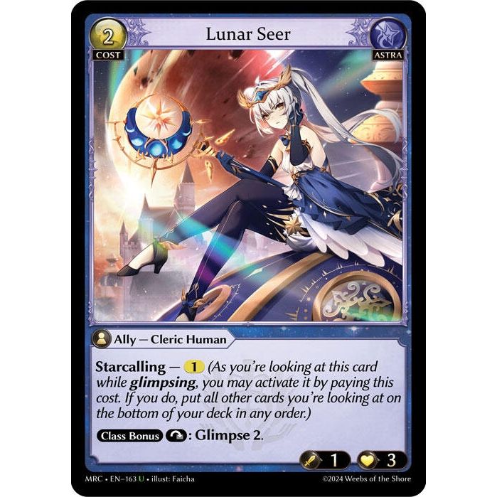 Image for Lunar Seer (163) (MRC) - Grand Archive TCG